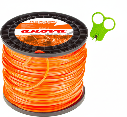 Hilo Desbrozadora Nylon Cuadrado 3.3 mm 127 Metros